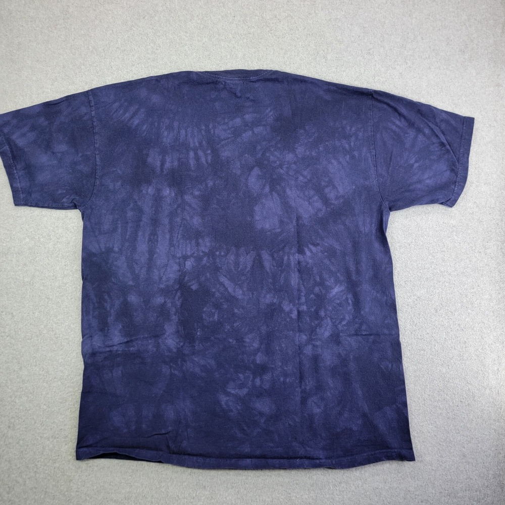 Vintage The Mountain Mens Wolf Tie Dye T Shirt  Leather Tag Size XL - Picture 5 of 8